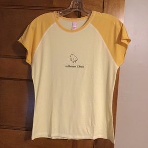 HYP Lutheran Chick Tee.                   E036